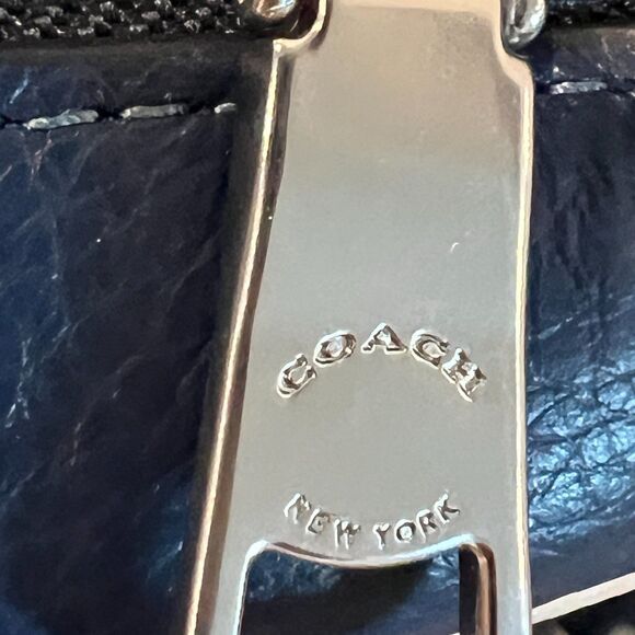 COACH Mini Jamie Camera Bag In Leather Sport Deep Light Blue - Picture 5 of 11